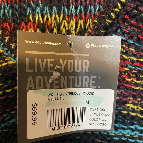 EDDIE BAUER HOODIE SWEATER - Picture 5 of 6